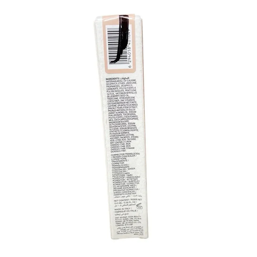 GloWish Bright Light 00 Huda Beauty Hydrating Sheer Concealer 00 porcelain .35ML